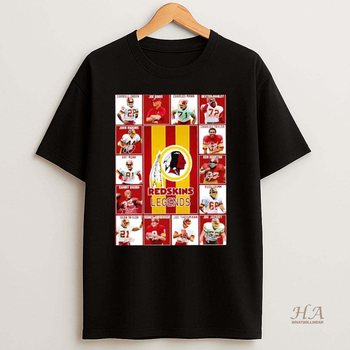 Official Washington Redskins All Time Legends Portrait T Shirt