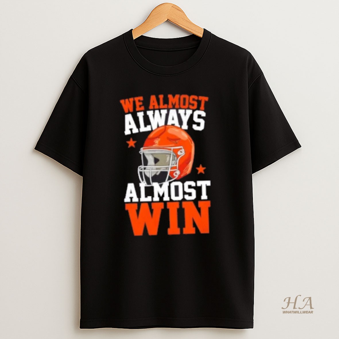 Official We Almost Always Almost Win Funny Football Fan T Shirt