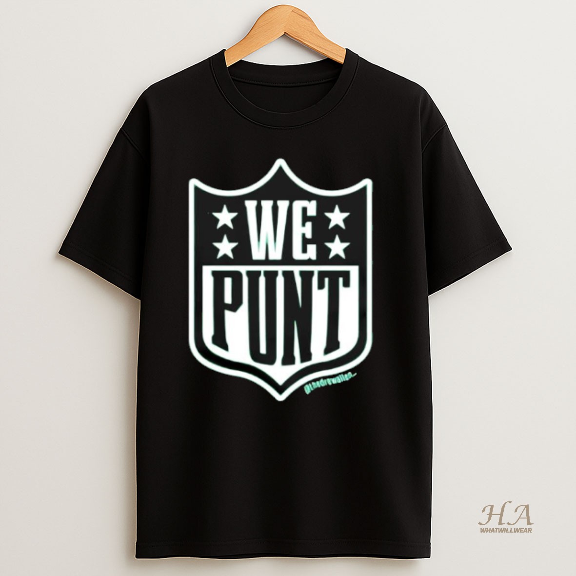 Official We Punt Nfl Logo Parody T Shirt