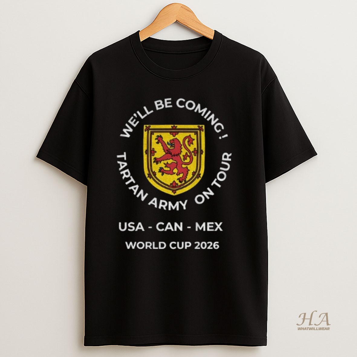 Official Well Be Coming Tartan Army On Tour World Cup 2026 Scotland Football Shirt