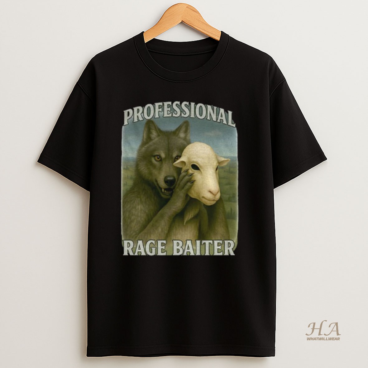 Official Werewolf Sheep Mask Professional Rage Baiter T Shirt
