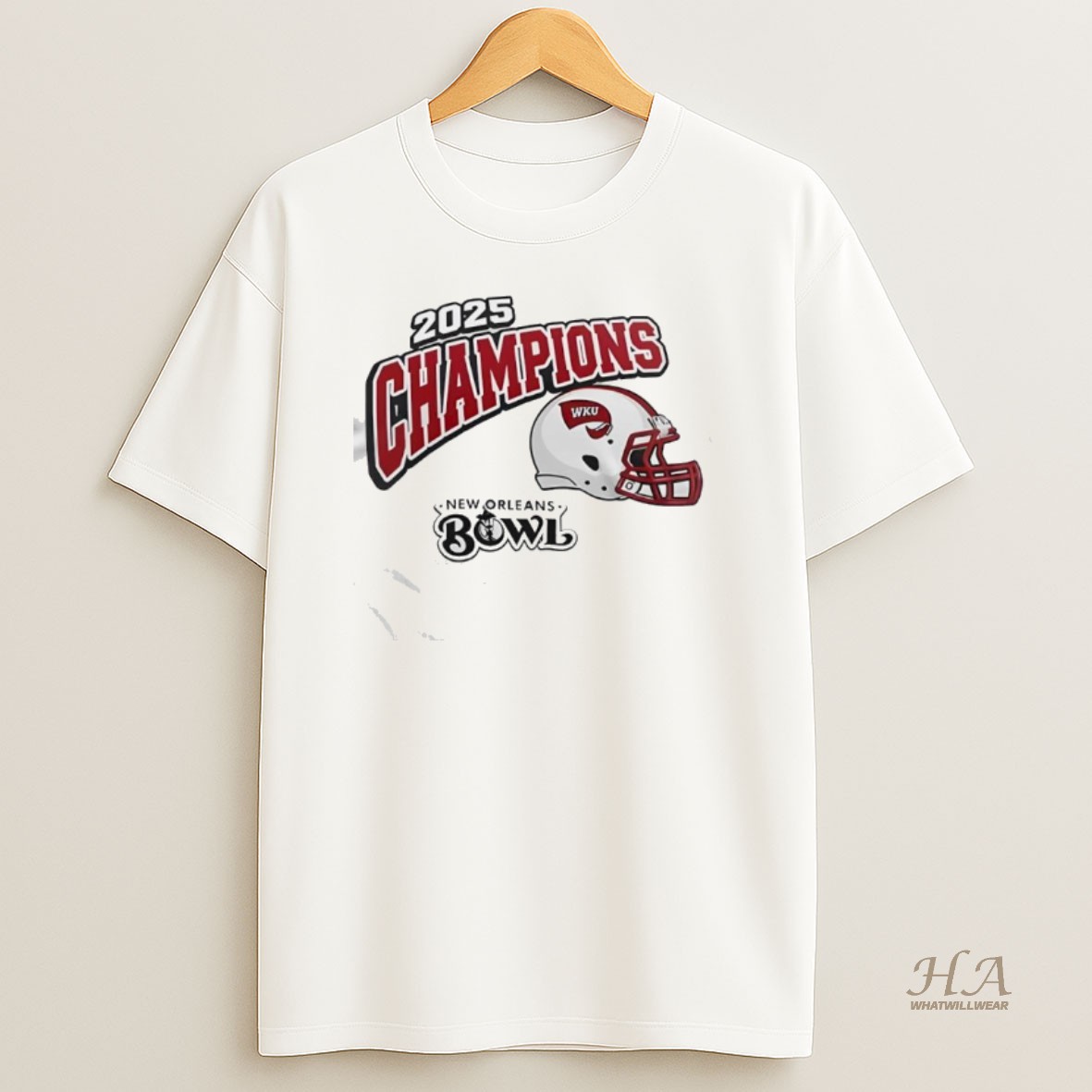 Official Western Kentucky Hilltoppers New Orleans Bowl 2025 Champions T Shirt