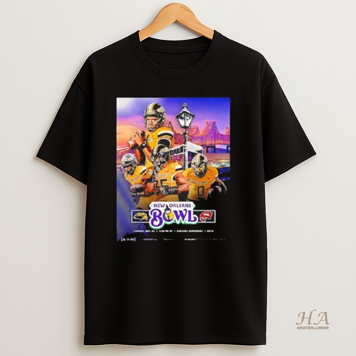 Official Western Kentucky Hilltoppers Vs Southern Miss Golden Eagles 2025 New Orleans Bowl Shirt
