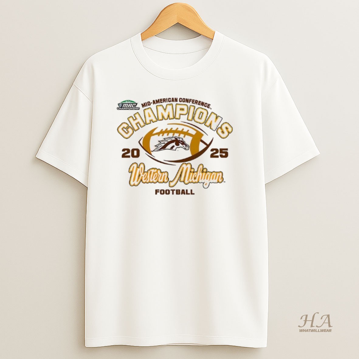 Official Western Michigan Broncos Mid American Conference 2025 T Shirt