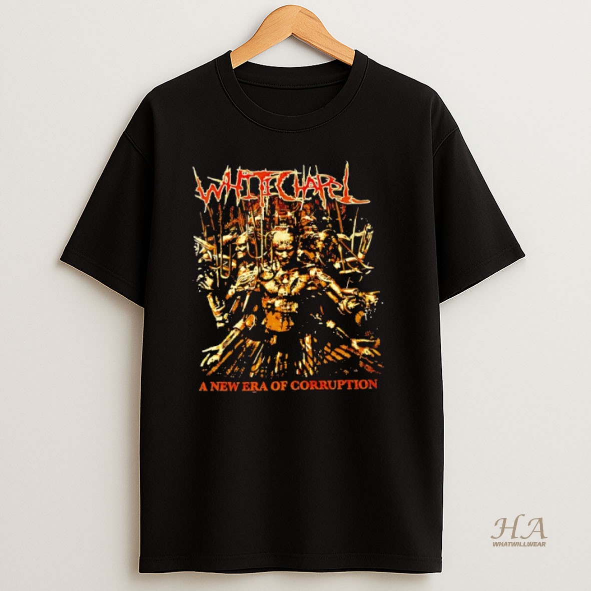 Official Whitechapel A New Era Of Corruption Album Cover Graphic T Shirt