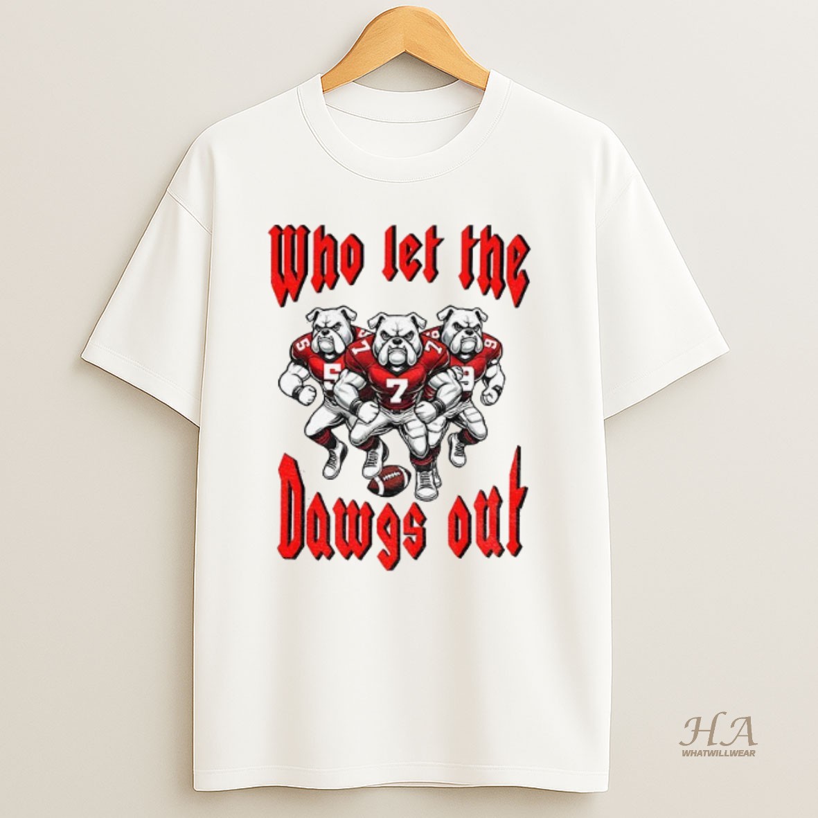 Official Who Let The Dawgs Out Georgia Bulldogs Gameday Shirt