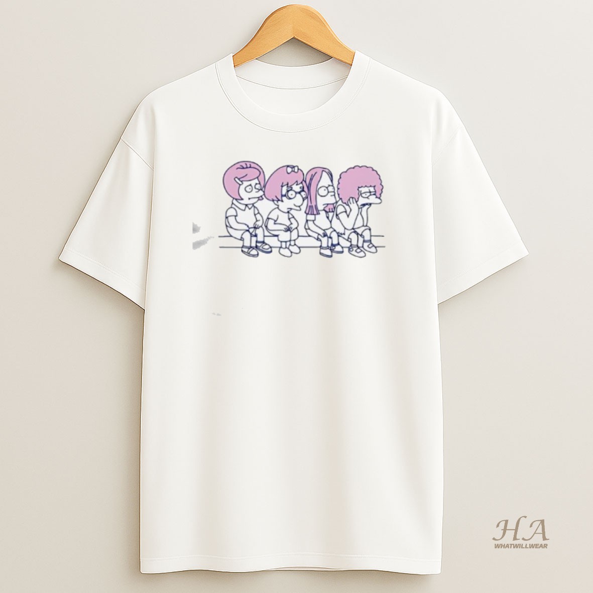 Official Wigs The Simpsons Characters Shirt