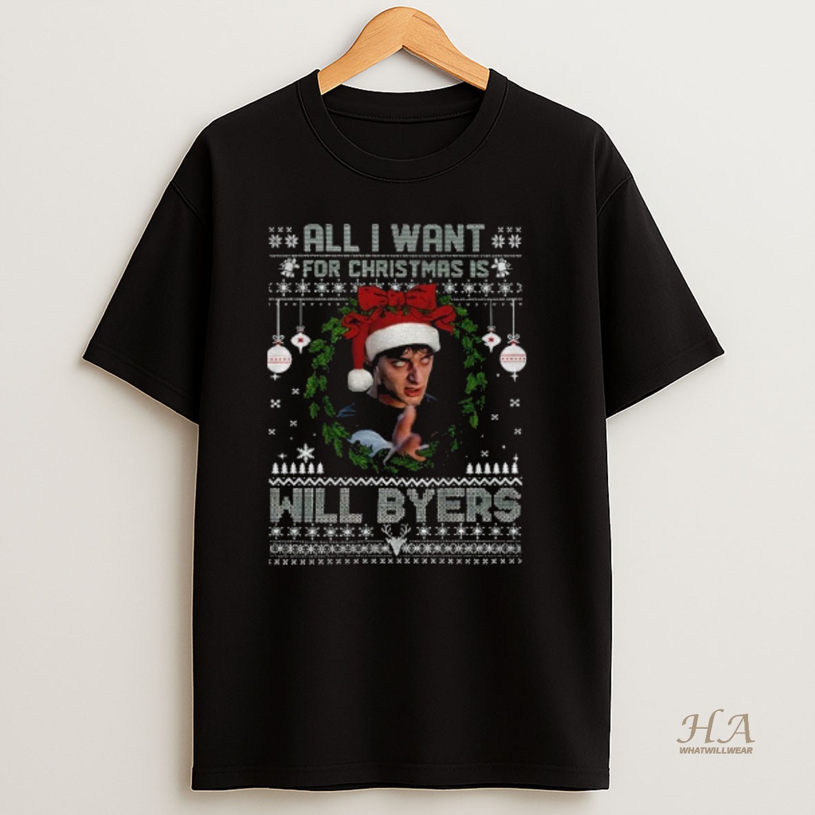 Official Will Byers Stranger Things All I Want For Christmas Is Will Byers Merry Christmas T Shirt