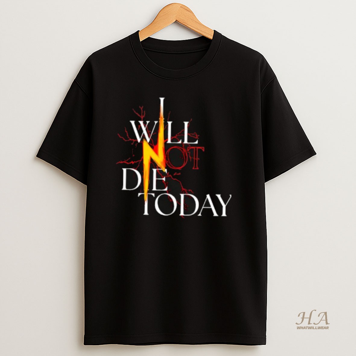 Official Will Not Die Today Lightning T Shirt