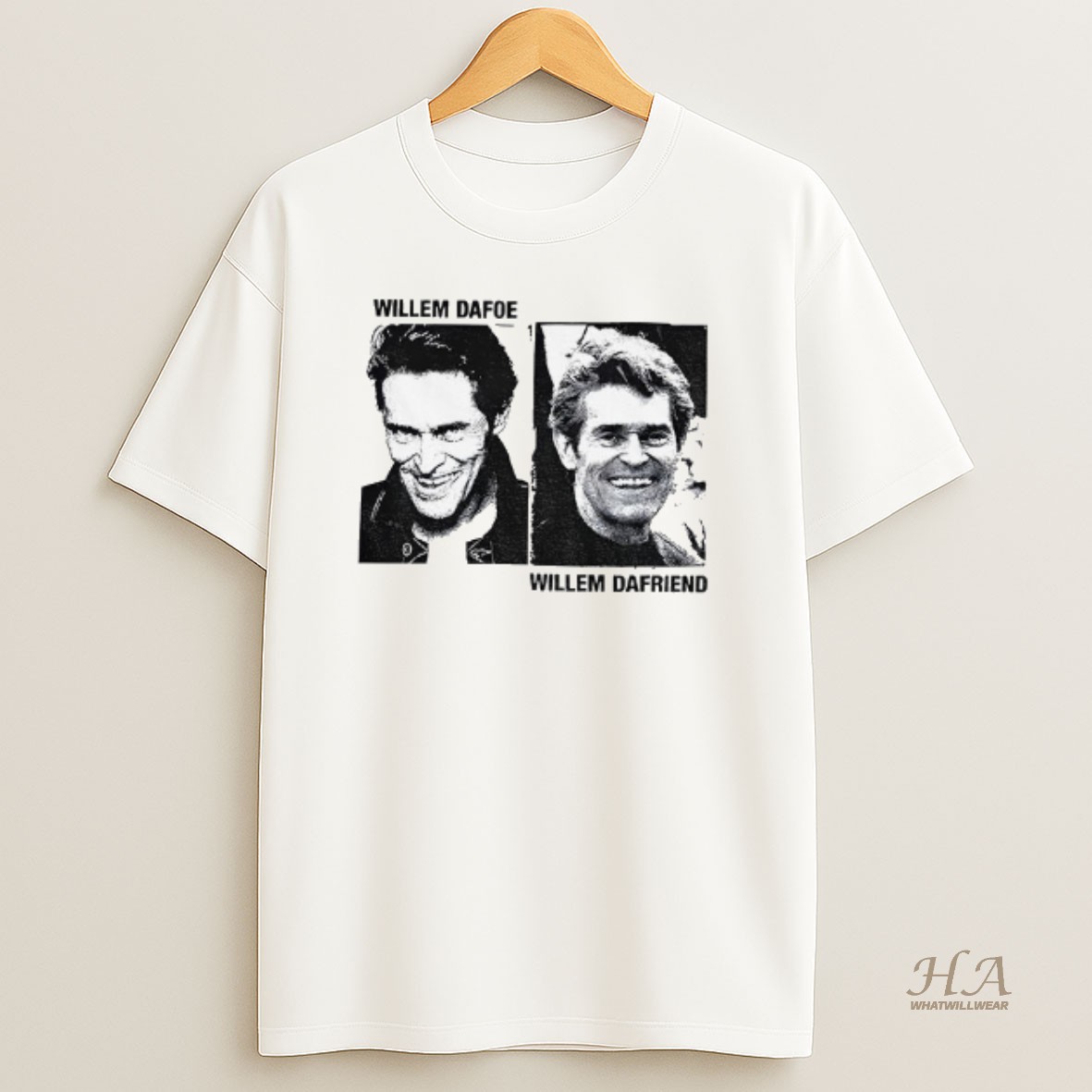 Official Willem Dafoe And Willem Dafriend Photo Vintage T Shirt