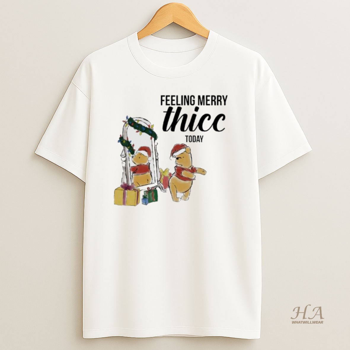 Official Winnie The Pooh Feeling Merry Thiccmas Today Shirt