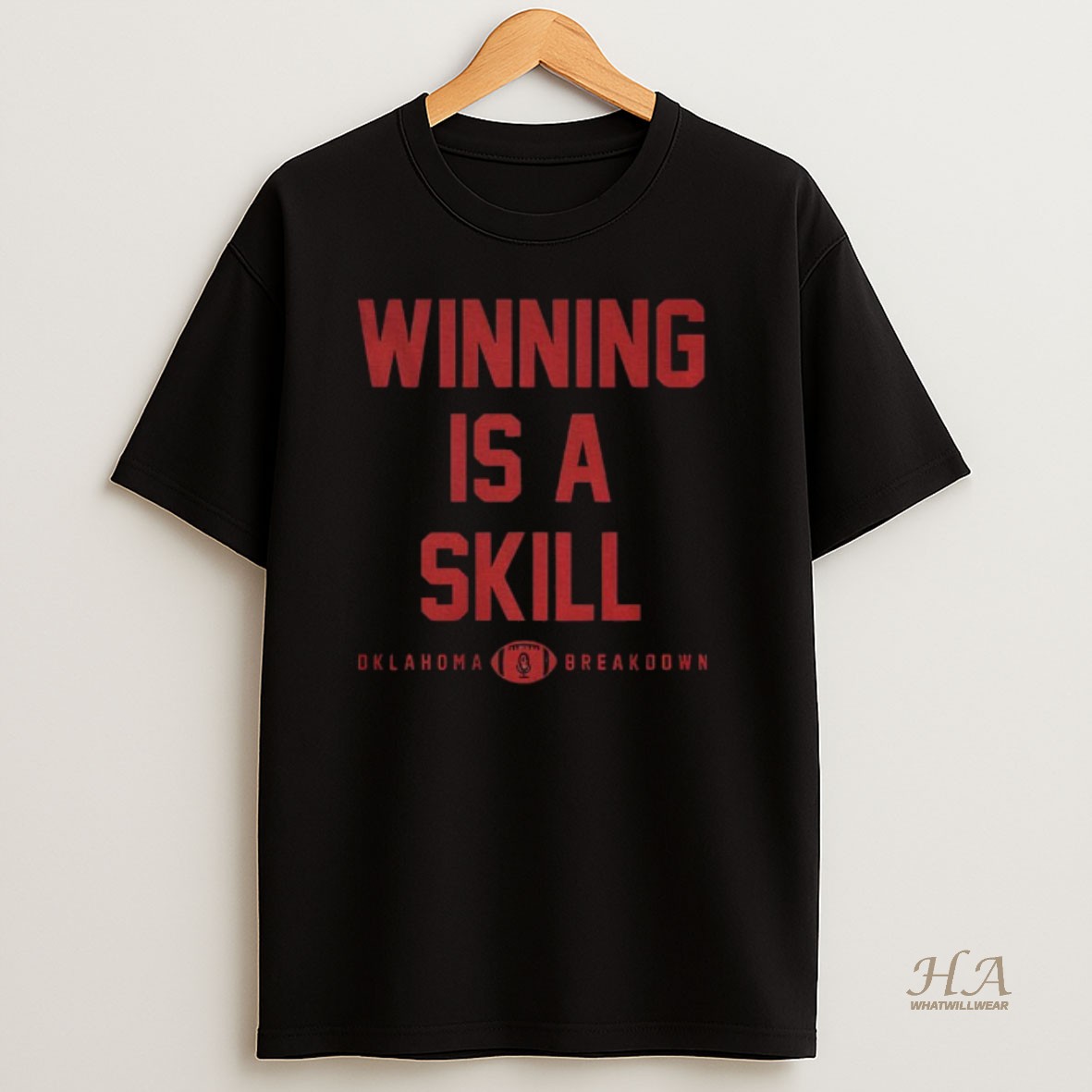 Official Winning Is A Skill Oklahoma Breakdown Oklahoma Sooners T Shirt