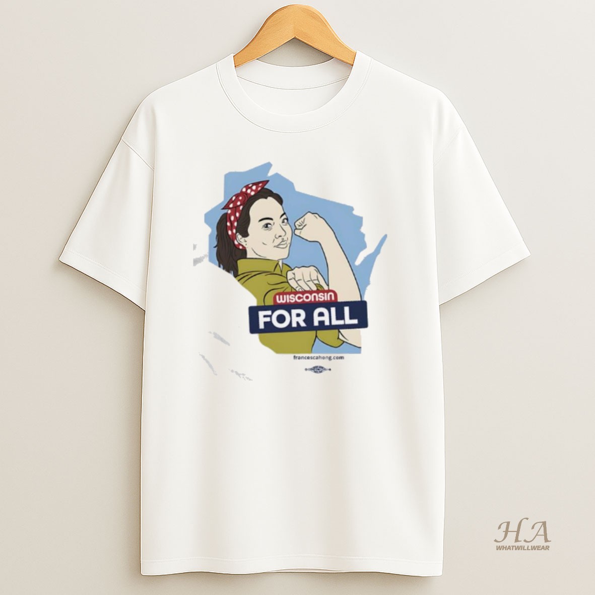 Official Wisconsin For All Graphic T Shirt