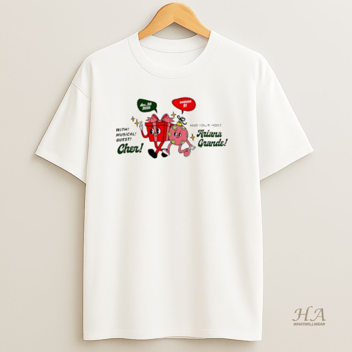 Official With Musical Guest Cher And Your Host Ariana Grande T Shirt