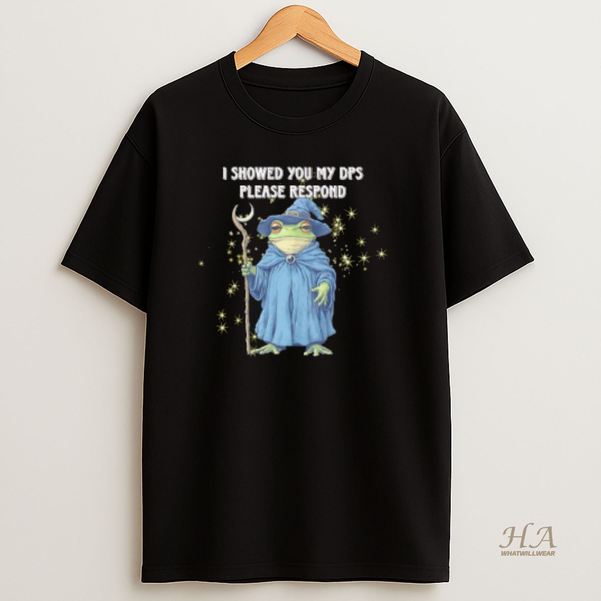 Official Wizard Frog I Showed You My Dps Please Respond T Shirt