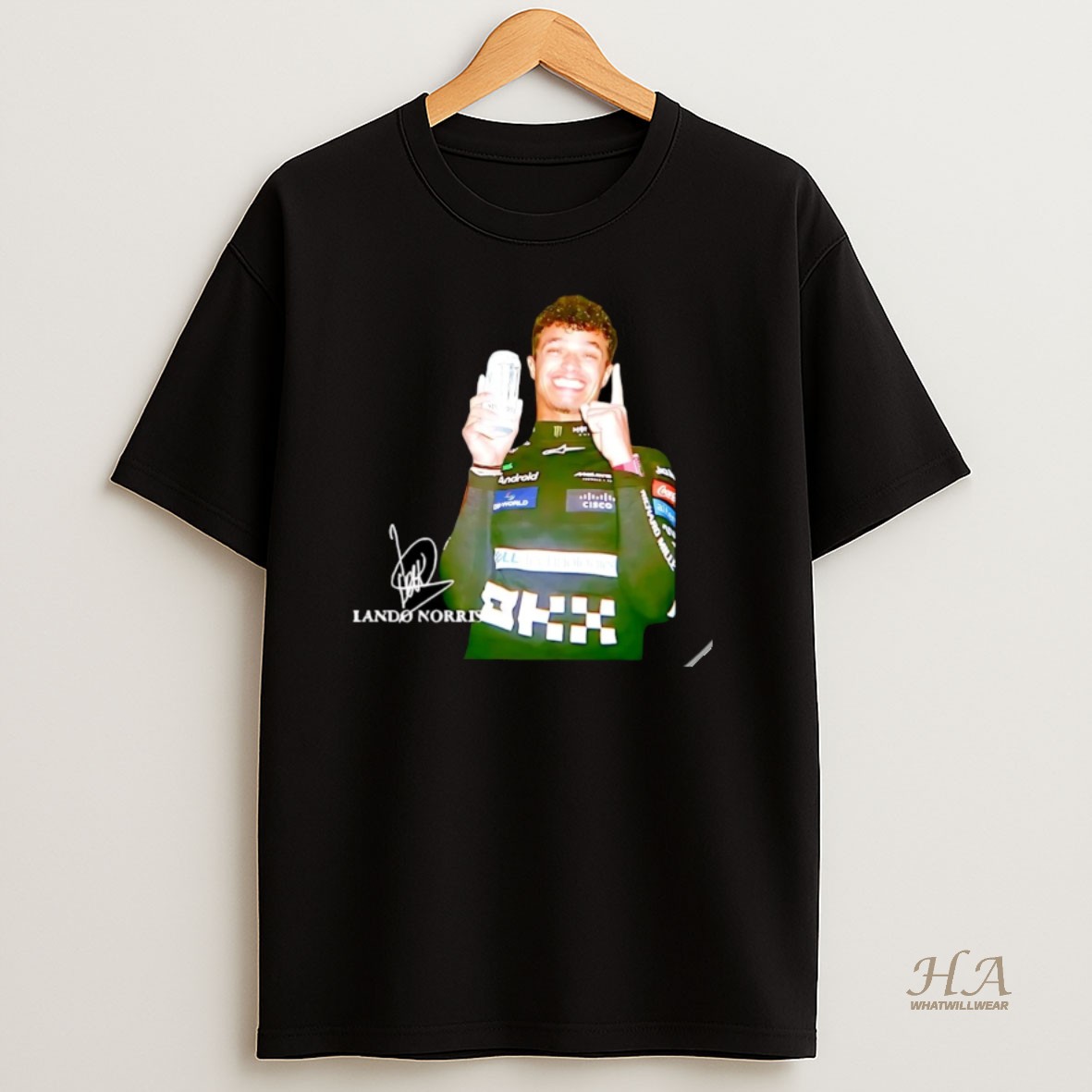 Official World Champion 2025 Lando Norris Drink Beer Signature Christmas T Shirt