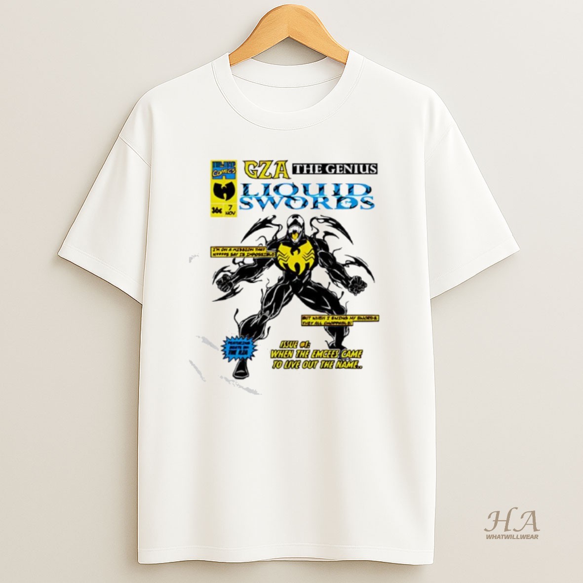 Official Wu Tang Clan 36 Chambers Gza The Genius Liquid Swords Marvel Shirt