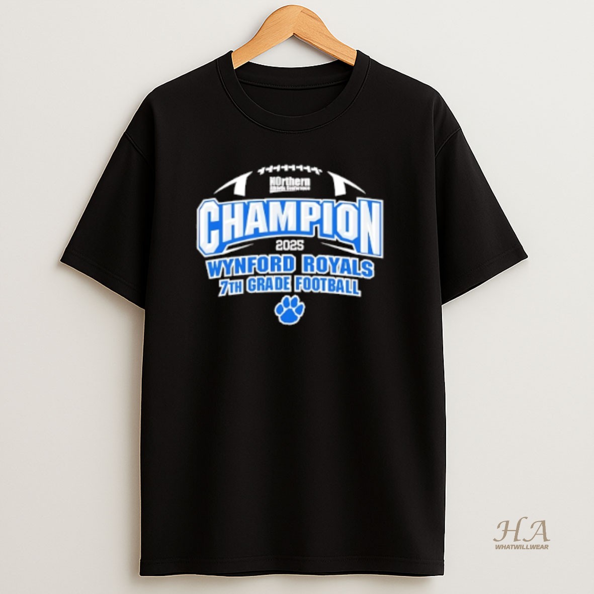 Official Wynford Royals 7th Grade Football Champions 2025 T Shirt