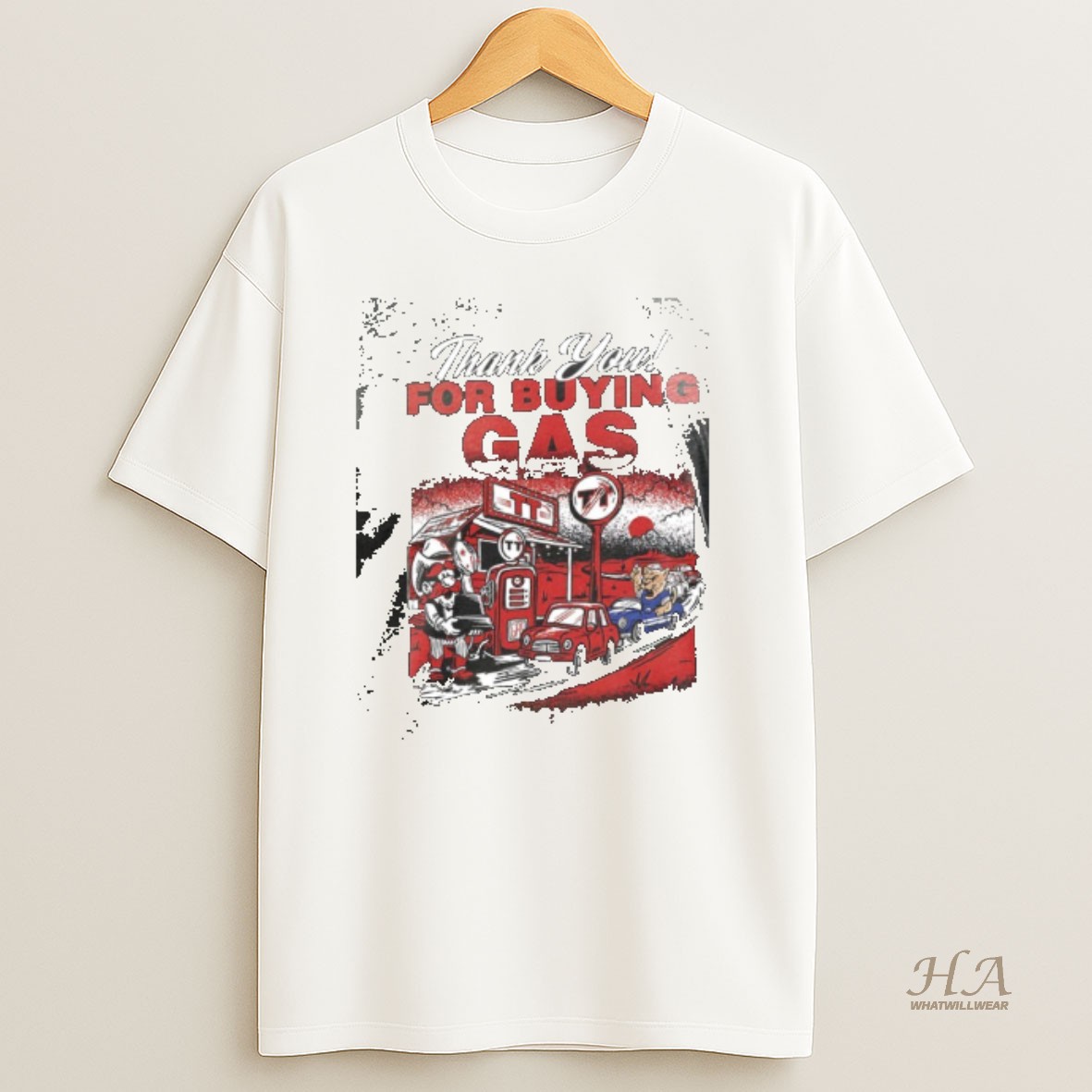 Official X3nssyax Texas Tech Red Raiders Thank You Byu Cougars For Buying Gas 2 Sided T Shirt