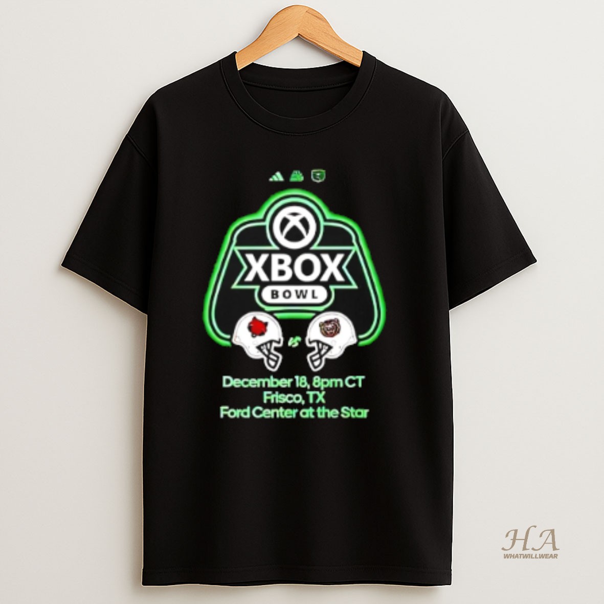Official Xbox Bowl 2025 Missouri State Vs Arkansas State Helmets Shirt