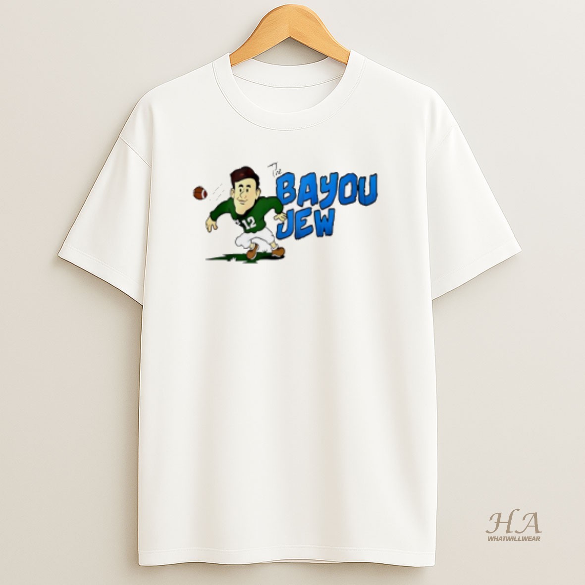 Official Y3pzk1m9 Jake Retzlaff Bayou Jew Tulane Green Wave Football T Shirt