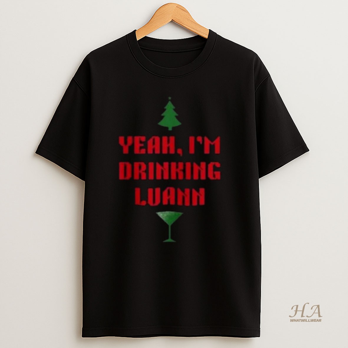 Official Yeah Im Drinking Luann Graphic Circle Black T Shirt