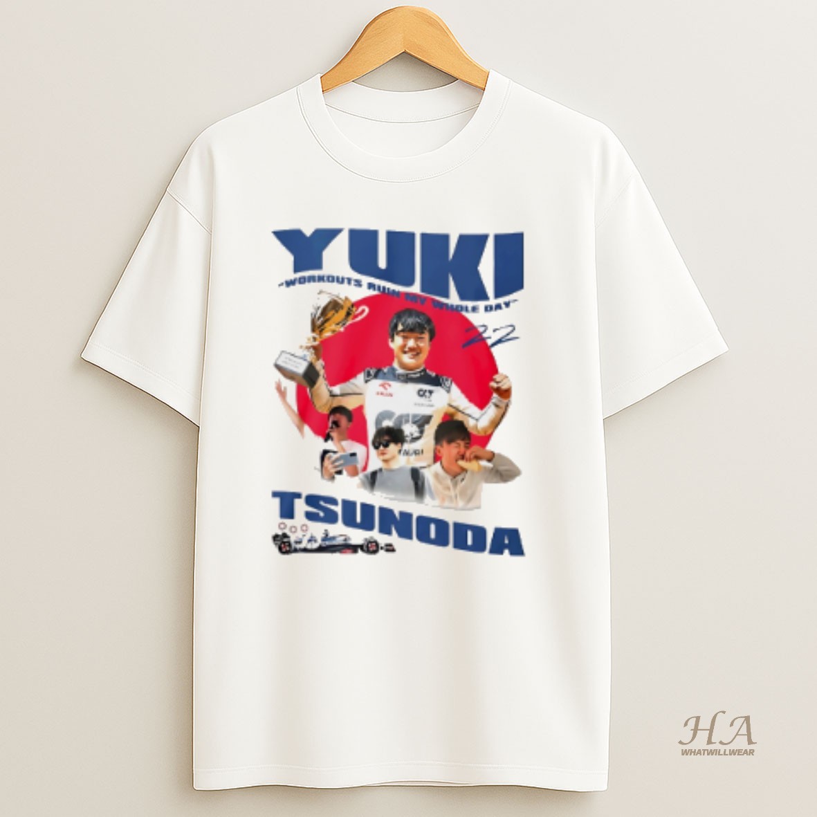 Official Yuki Tsunoda Workouts Ruin My Whole Day Signature T Shirt