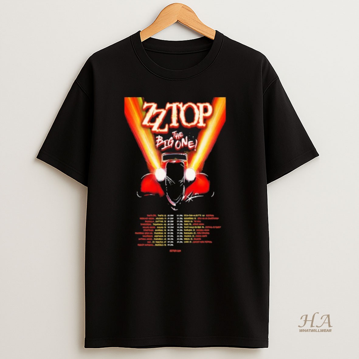 Official Zz Top The Big One Tour June July 2026 Shirt