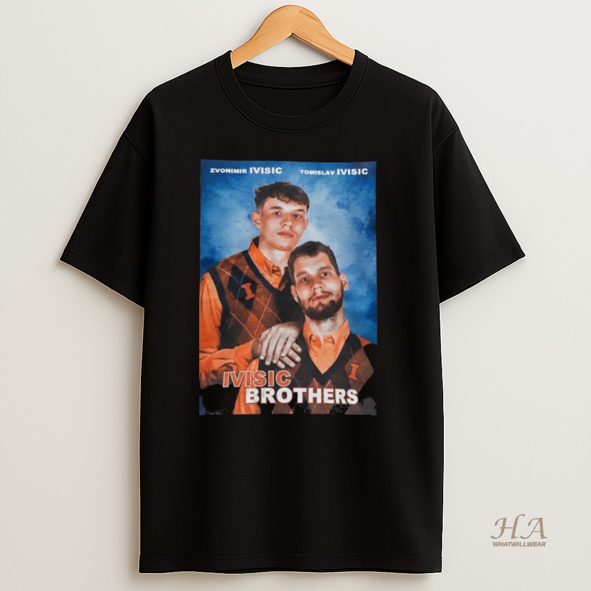 Official Zvonimir Ivisic And Tomislav Ivisic Step Brothers Illinois Fighting Illini T Shirt
