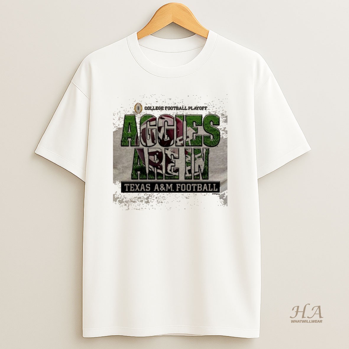 Official Dyhl6pcw Texas Am Aggies 2025 Cfp Bound Aggies Are In Helmet 2 Sided T Shirt