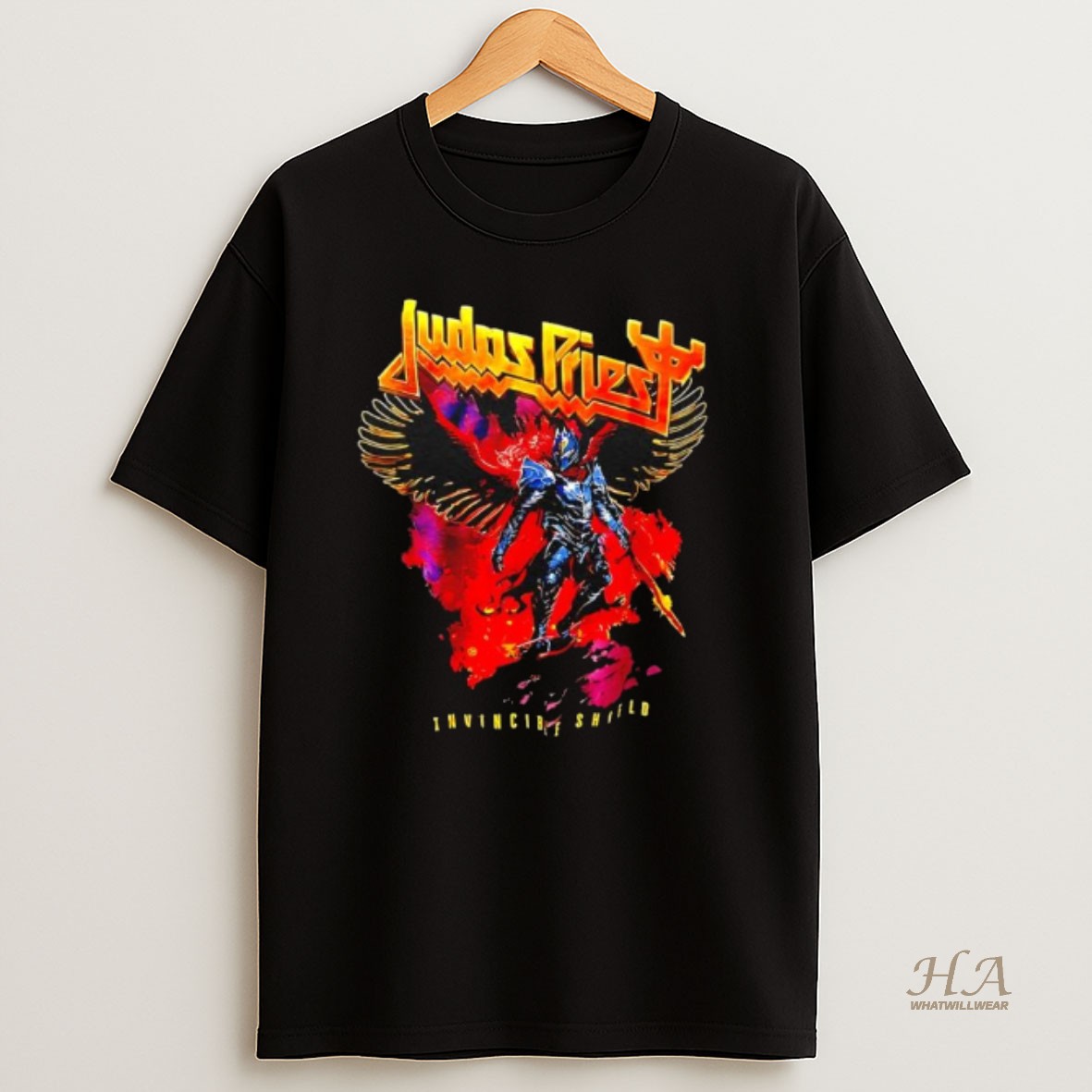 Official Udas Priest Invincible Shield Graphic T Shirt