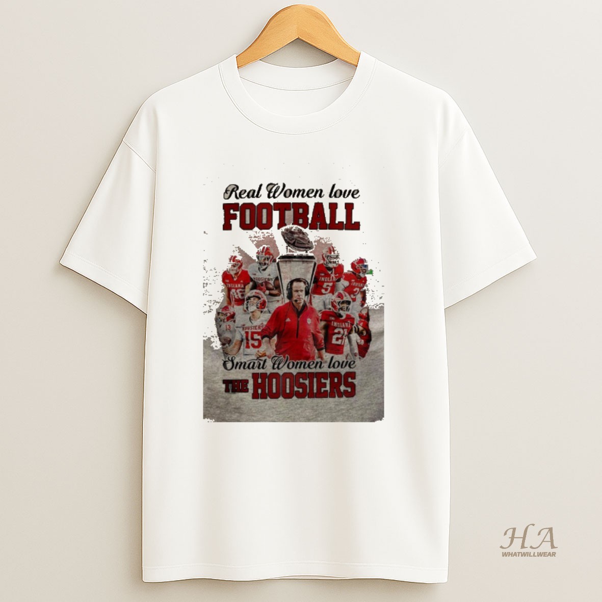 Official Upykgvzc Real Women Love Football Smart Women Love The Indiana Hoosiers 2025 Champions 2 Sided T Shirt