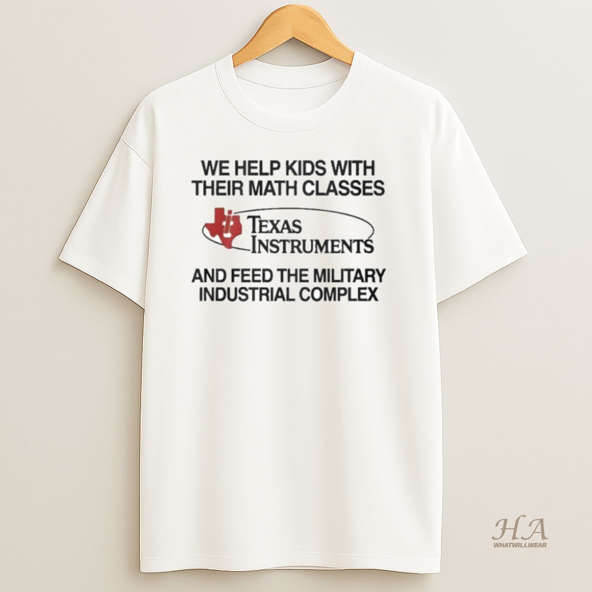 Official We Help Kids With Their Math Classes Texas Instruments Shirt