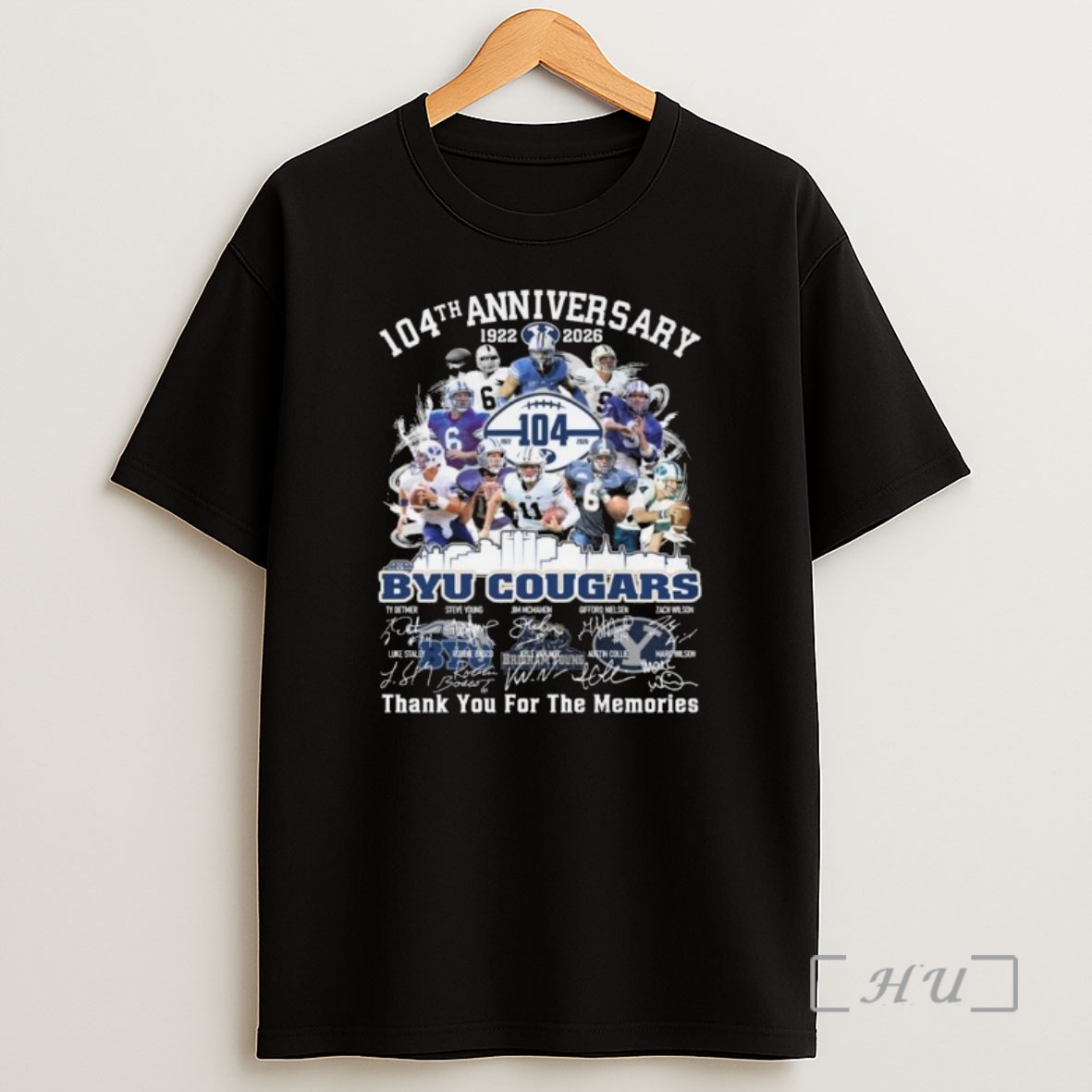 Officials 104th Anniversary 1922 2026 Byu Cougars Players Signatures Thank You For The Memories Shirt Sweatshirt Tee