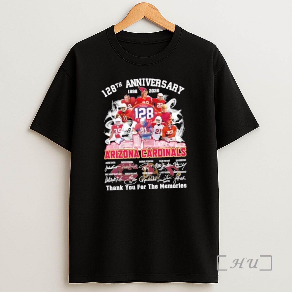 Officials 128th Anniversary 1898 2026 Arizona Cardinals Jackie Smith And Legends Thank You For The Memories Skyline Shirt Sweatshirt Tee