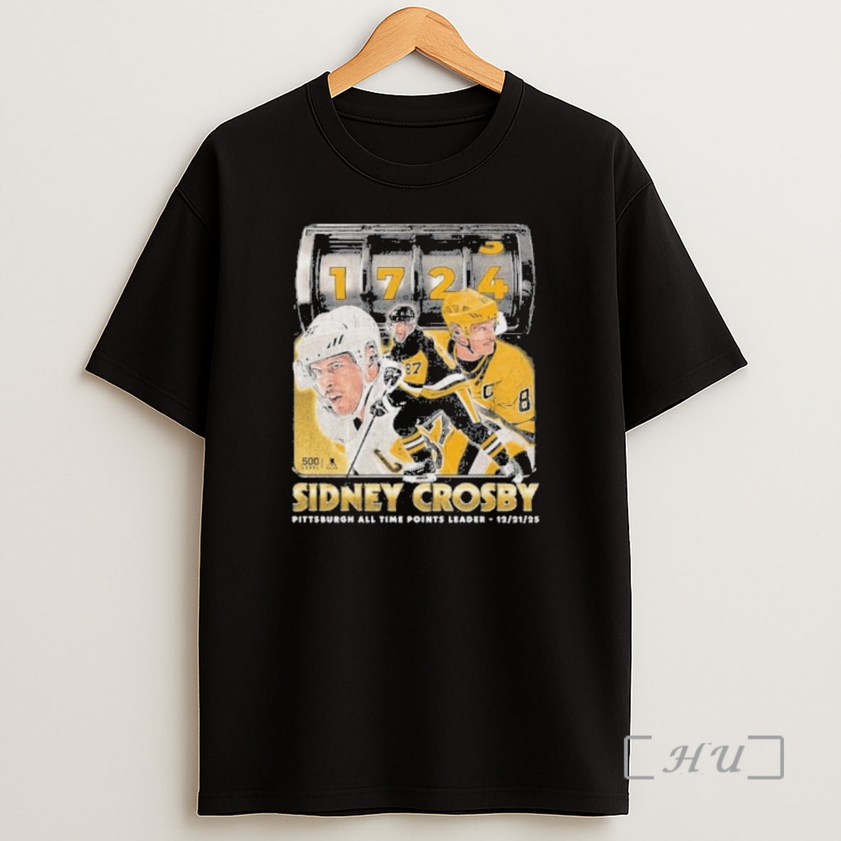 Officials 1724 Sidney Crosby Pittsburgh All Time Points Leader Shirt Sweatshirt Tee