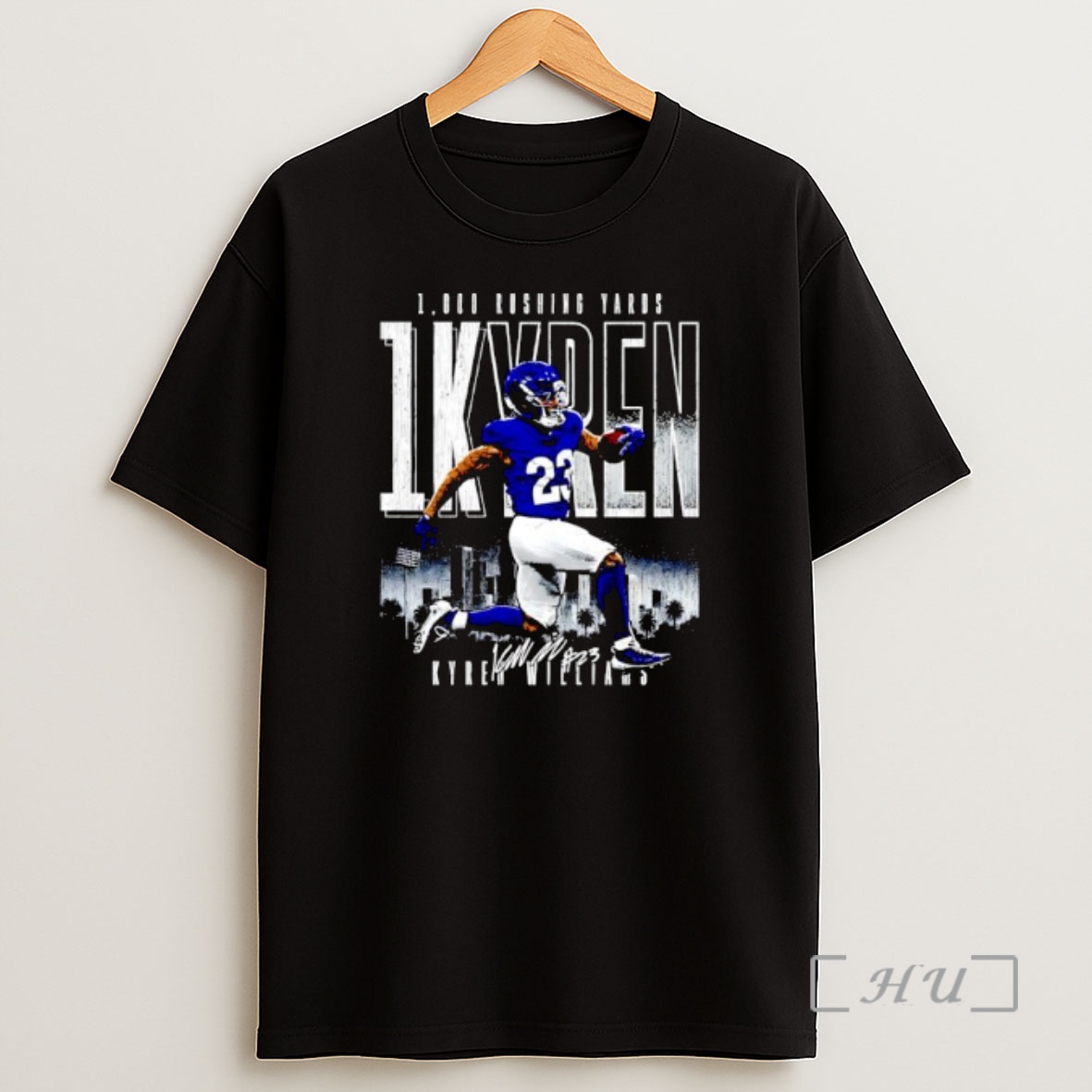 Officials 1kyren Kyren Williams Los Angeles Rams Football Signature Ornaments Shirt Sweatshirt Tee