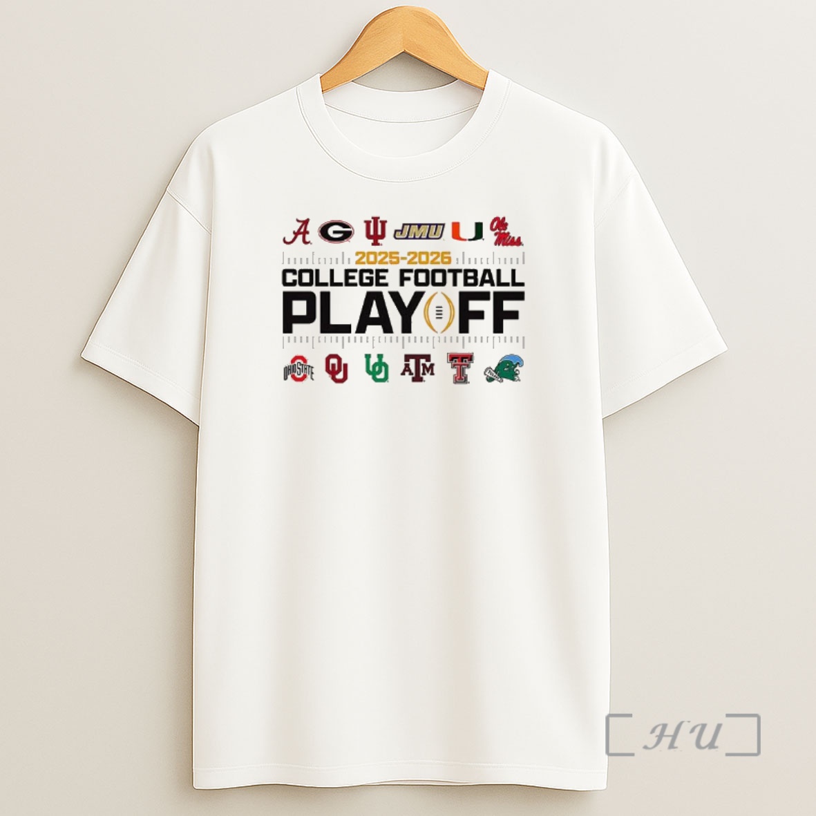 Officials 2025 2026 College Football Playoff 12 Team Logo Premium Shirt Sweatshirt Tee