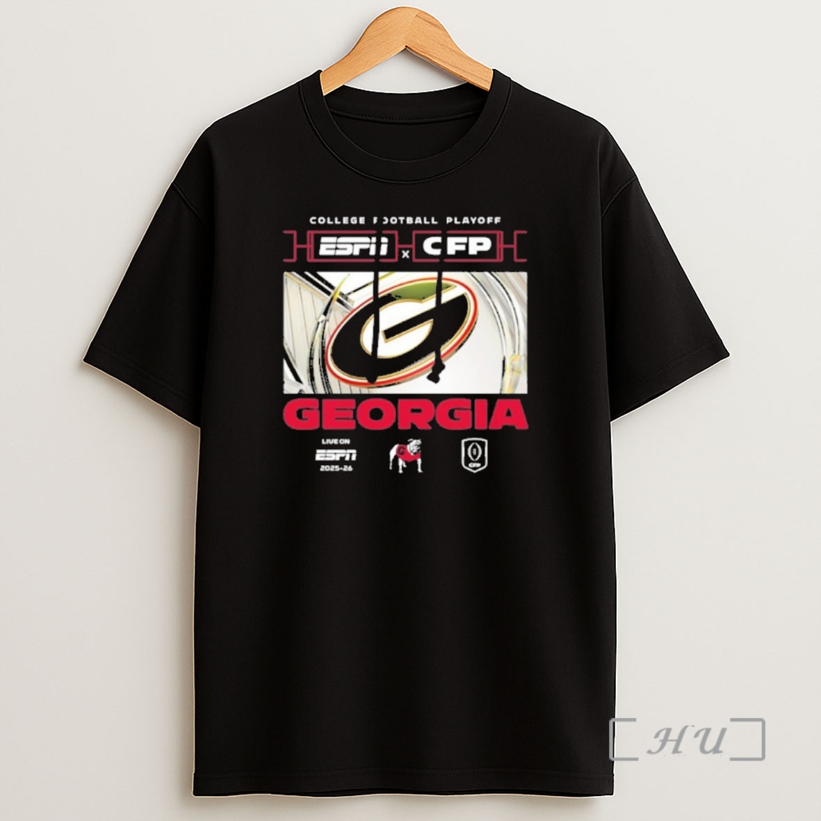 Officials 2025 26 Cfp Georgia Bulldogs Window Shirt Sweatshirt Tee