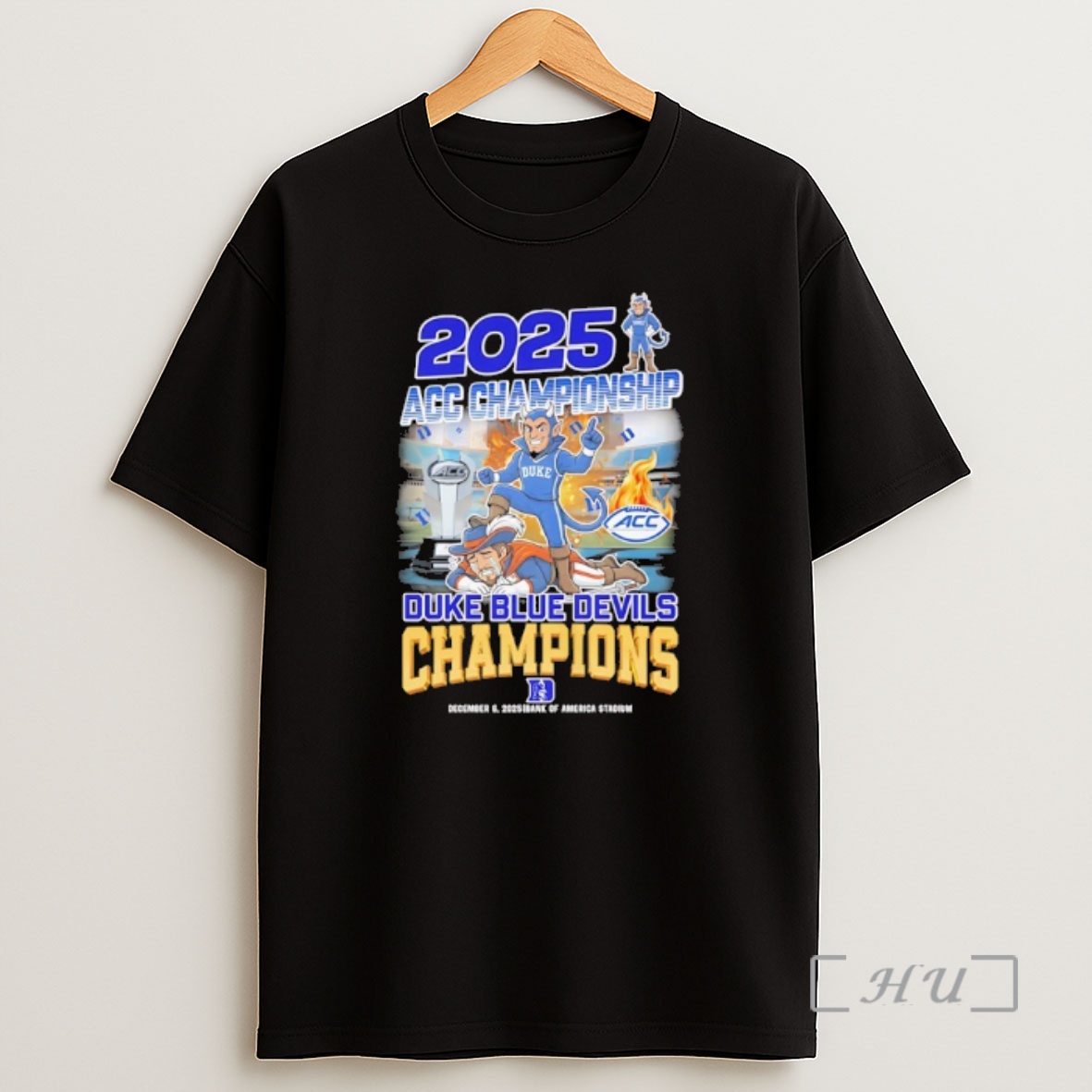 Officials 2025 Acc Championship Duke Blue Devils Champions Mascots Shirt Sweatshirt Tee