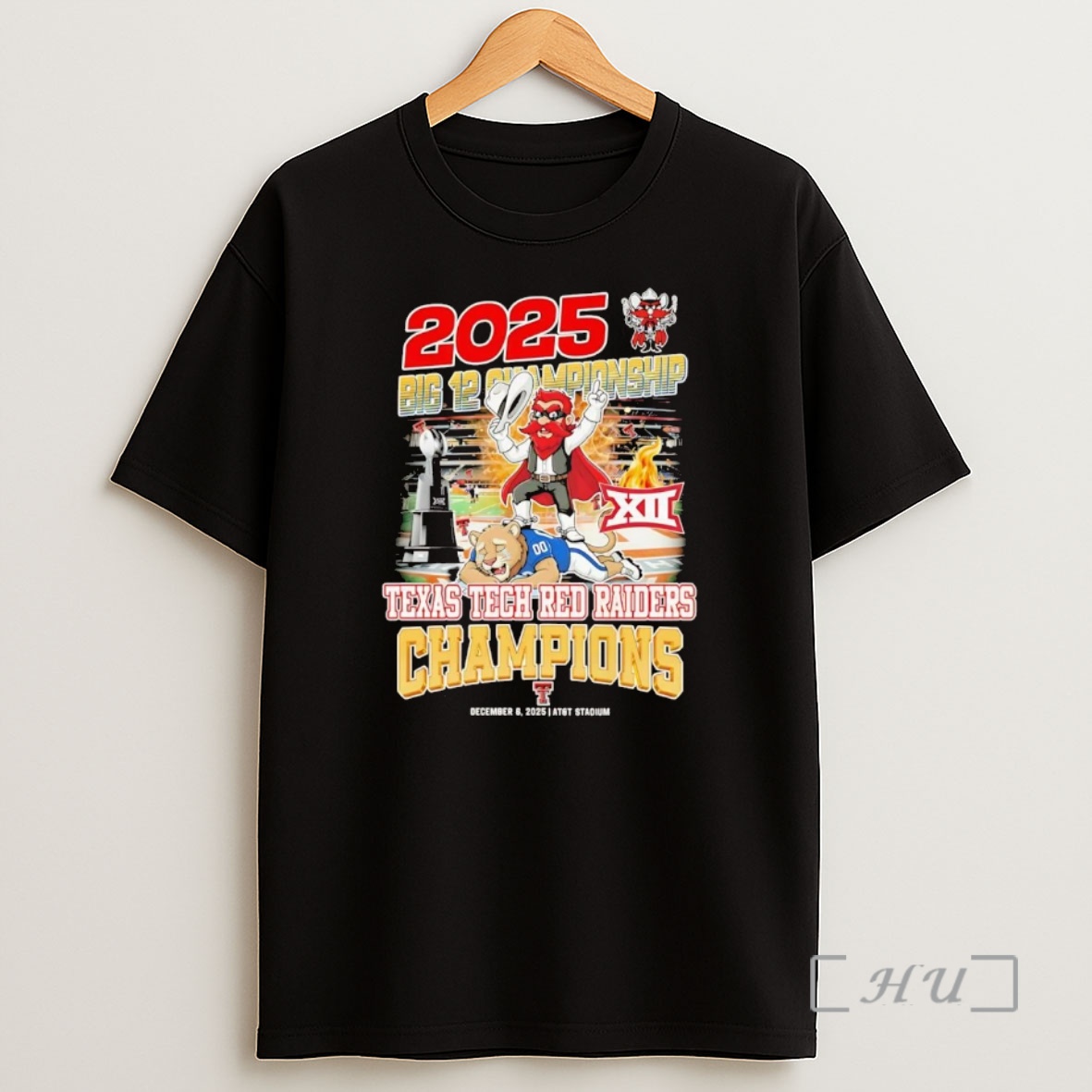 Officials 2025 Big 12 Championship Texas Tech Red Raiders Champions Premium Shirt Sweatshirt Tee
