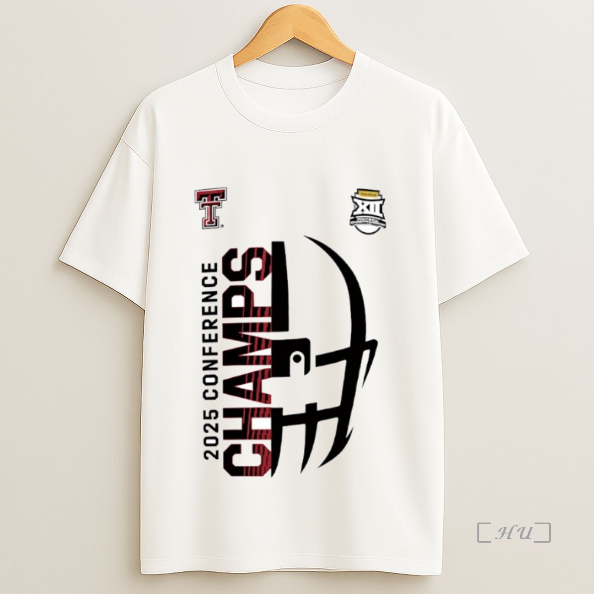 Officials 2025 Big 12 Conference Champs Texas Tech Red Raiders Helmet Circle Premium Shirt Sweatshirt Tee