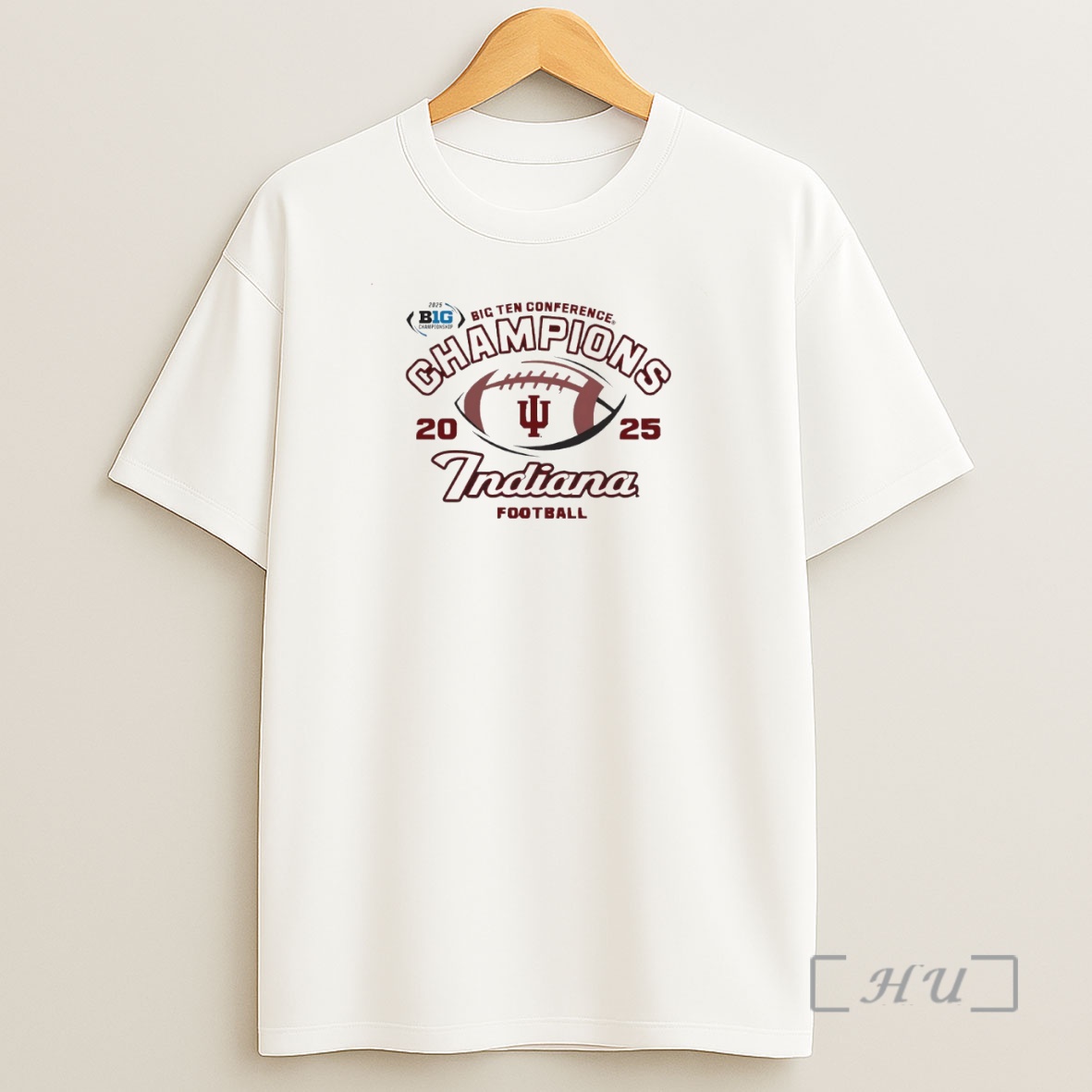 Officials 2025 Big Ten Conference Champions Indiana Hoosiers Football Circle Shirt Sweatshirt Tee