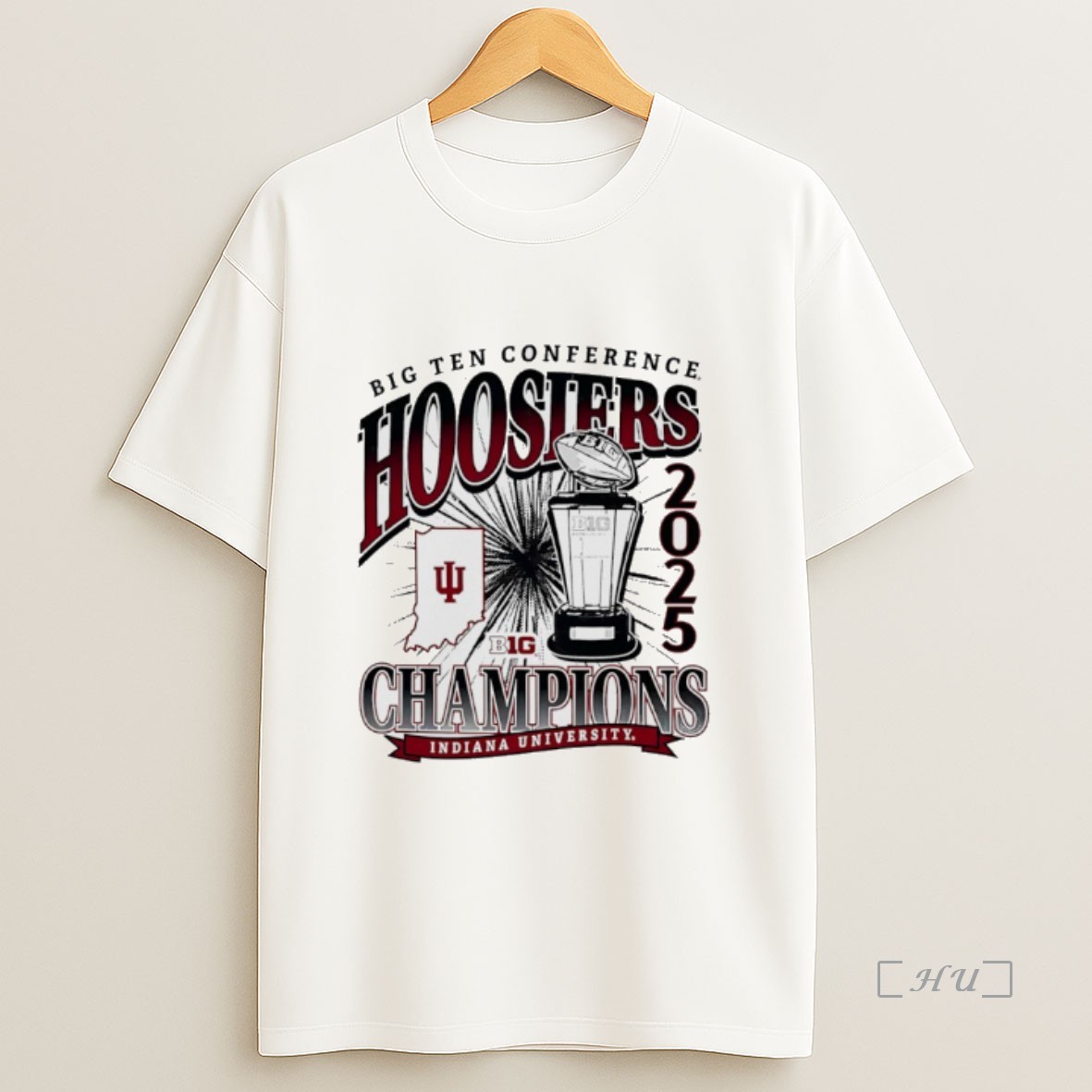 Officials 2025 Big Ten Conference Champions Indiana Hoosiers Vintage Premium Shirt Sweatshirt Tee