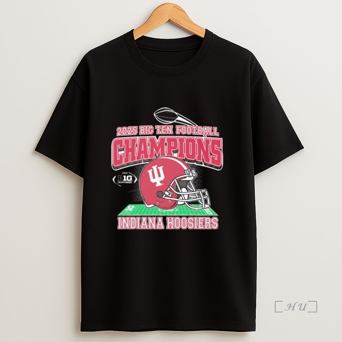 Officials 2025 Big Ten Football Champions Indiana Hoosiers Defeated Ohio State Buckeyes Helmet Premium Shirt Sweatshirt Tee