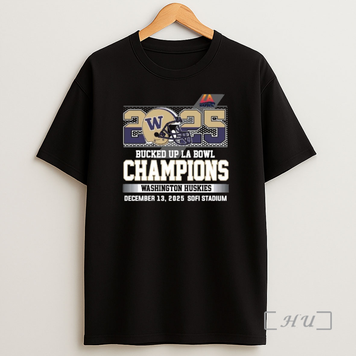 Officials 2025 Bucked Up La Bowl Champions Washington Huskies Football Shirt Sweatshirt Tee