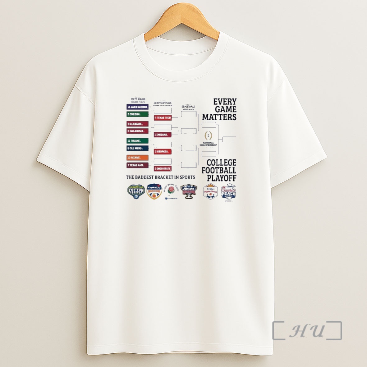 Officials 2025 Cfp Brackets Shirt Sweatshirt Tee