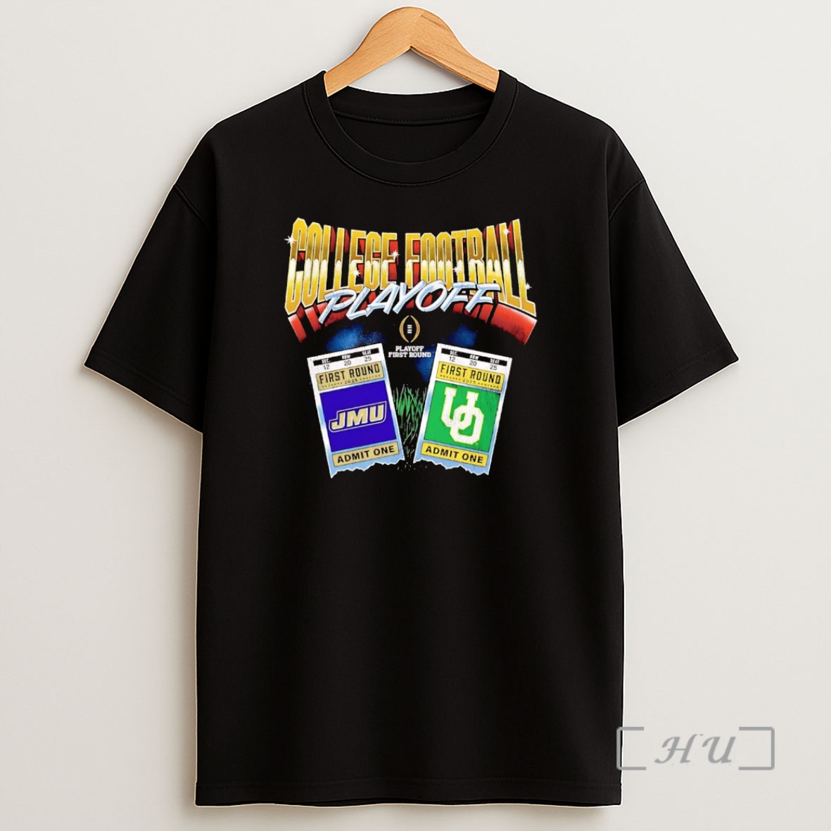 Officials 2025 Cfp First Round Oregon Ducks Vs James Madison Dukes Shirt Sweatshirt Tee