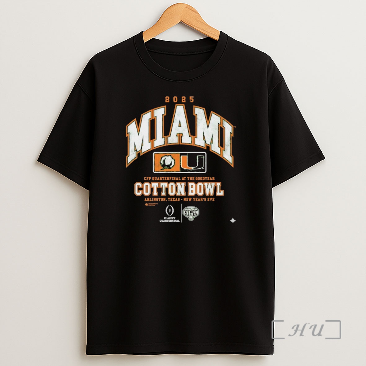 Officials 2025 Cfp Quarterfinal At The Goodyear Cotton Bowl Miami Hurricanes Arlington Tx New Years Eve Shirt Sweatshirt Tee
