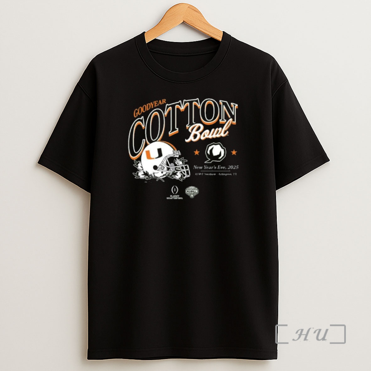 Officials 2025 Cotton Bowl Miami Canes Helmet Bound Shirt Sweatshirt Tee